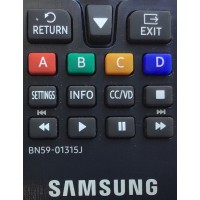 CONTROL REMOTO PARA TV SAMSUNG SMART TV ((ORIGINAL)) / NUMERO DE PARTE BN59-01315J / BN63-09299A / MODELOS UN40N52 / UN43TU / UN50TU / UN55TU / UN58TU / UN60TU / UN65TU / UN70TU / UN75TU / UN82TU / UN85TU / MAS MODELOS EN DESCRIPCIÓN